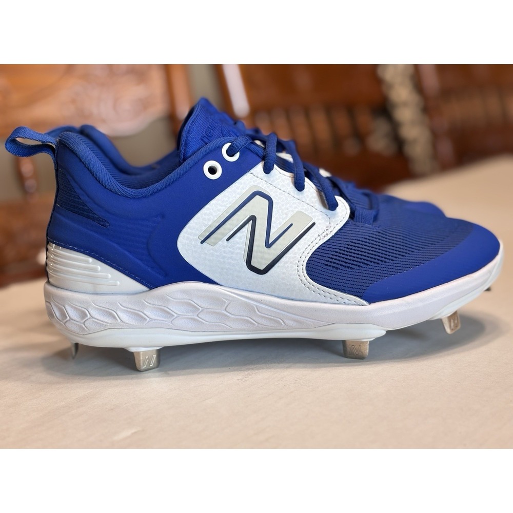 New Balance 3000v6 Metal Baseball Cleats L3000TB6 Blue White Men 6.5 NWOB